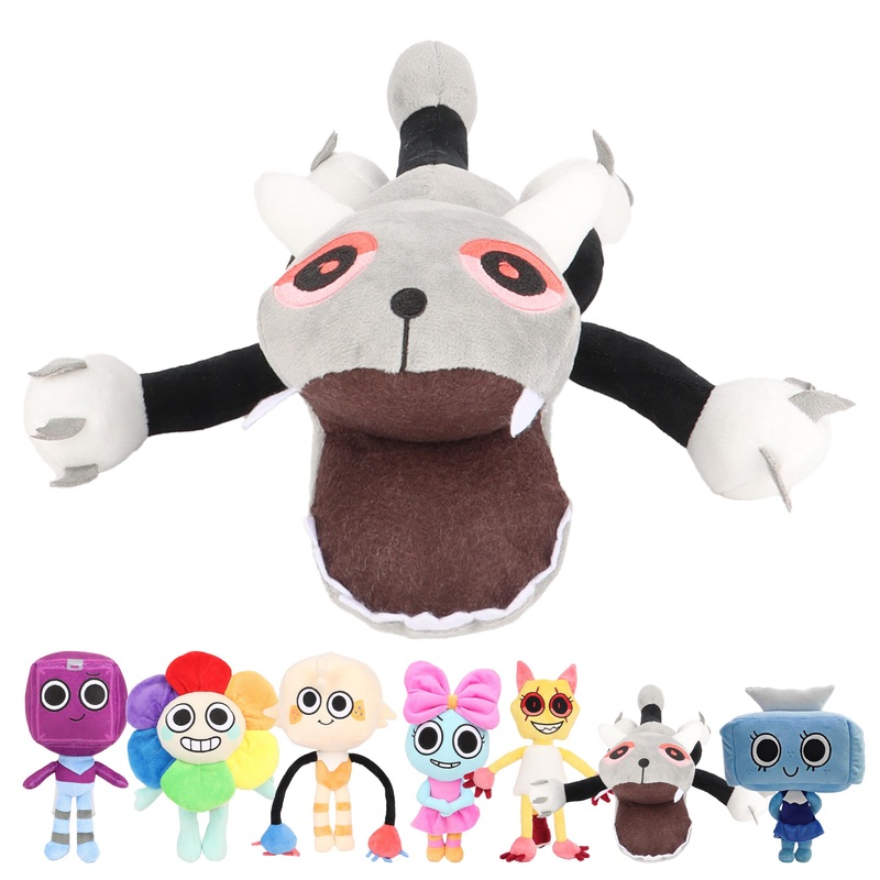 CUIGSRO Dandy’s World Plush, 11.4” Dandy World Twisted Pebble Plush Toys for Fans and Friends(Gray)