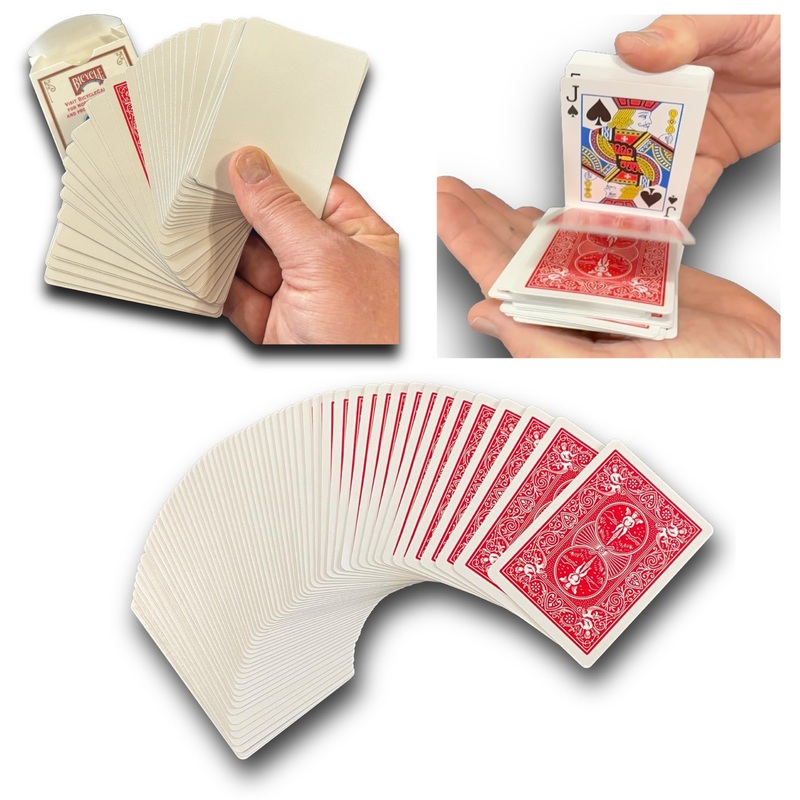 Hat Trick Magic Card Illusions for Beginner to Professional Wizards – Appearing, Teleporting, Transforming Miracles (Red Mental