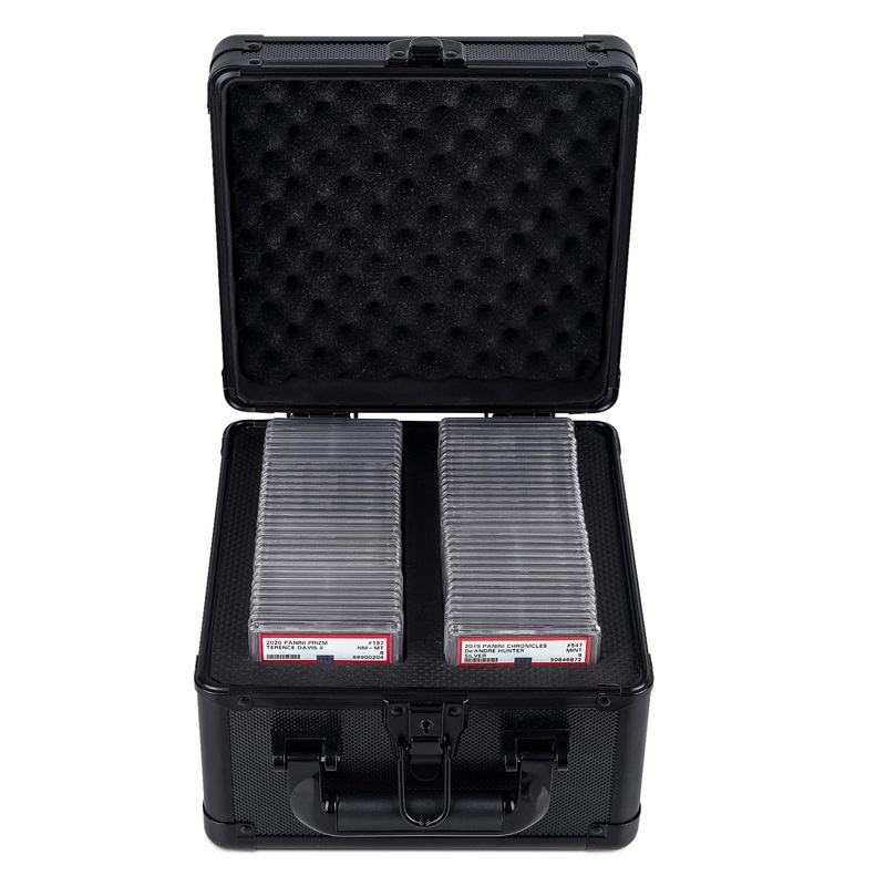 KAGSWAMO Graded Card Storage Box, Slab Case for Sports Cards, PSA Holder Fits PSA, CSG, BGS and Top Loaders