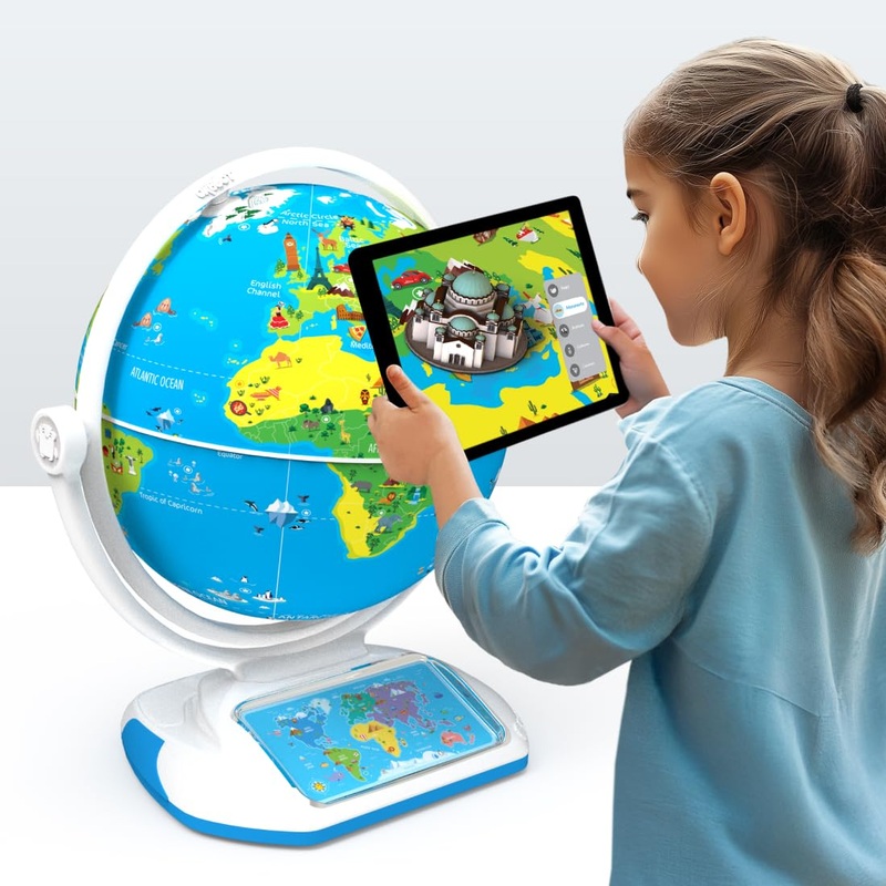 PlayShifus Latest Educational Globe for Ages 4+ – Orboot Earth Explorer | AR Interactive Globe Toy | 400+ Wonders | 1000+ Facts