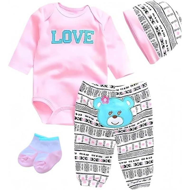Reborn Baby Dolls Clothes – Outfit Clothing Accessories for 17-22 inch Lifelike Newborn Toy Dolls
