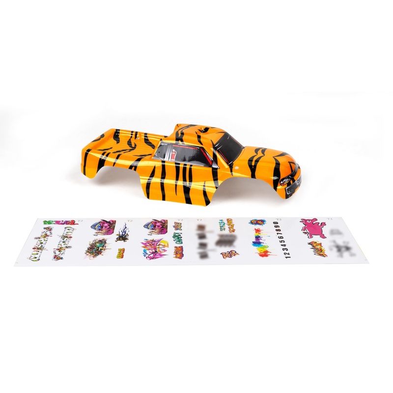 SummitLink Custom Body Compatible for 1/10 Scale RC Car or Truck (Truck not Included) (Tiger)