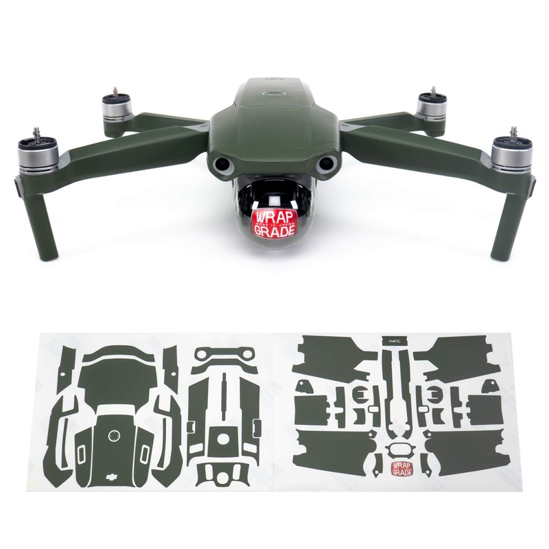 Wrapgrade Main Unit Skin Compatible with DJI Mavic Air 2 (Amry Green)