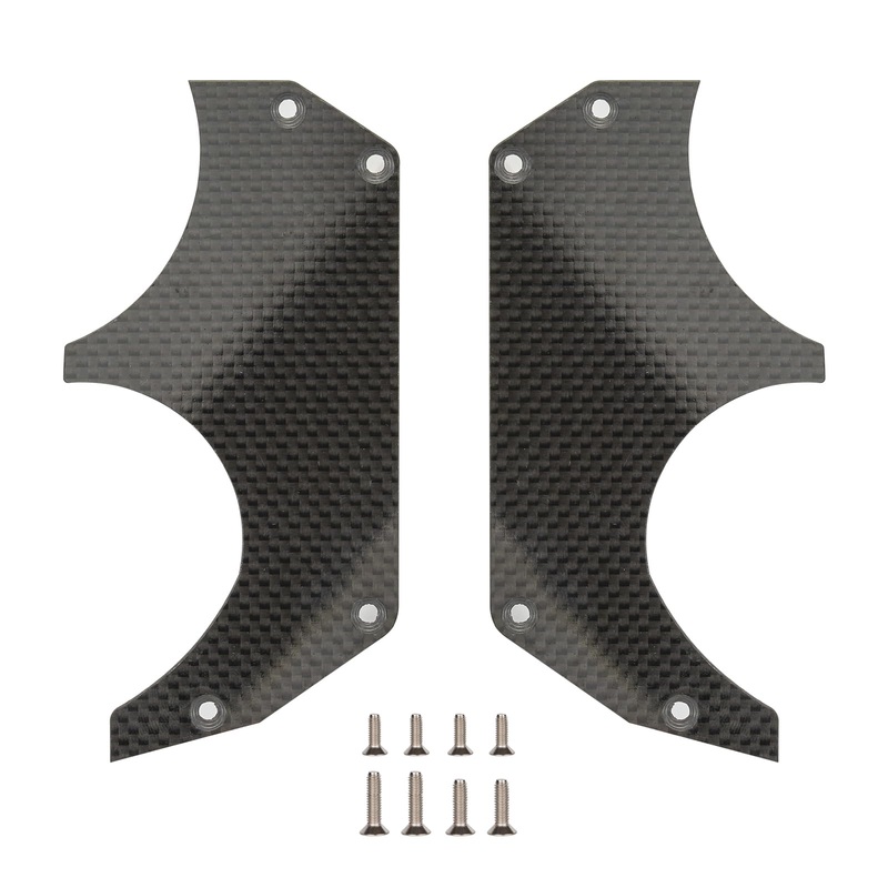 1.5MM Carbon Fiber Air Dam Diffuser for Arrma 6S 1/7 Infraction/Limitless/Felony,Wheel Covers Lightweight Left&Right Carbon Fibe