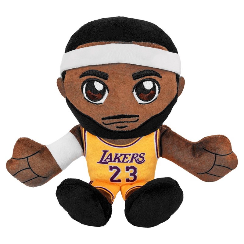 Bleacher Creatures Los Angeles Lakers Lebron James 8” NBA Kuricha Sitting Plush (Gold Jersey) – Soft Chibi Inspired NBA Superst