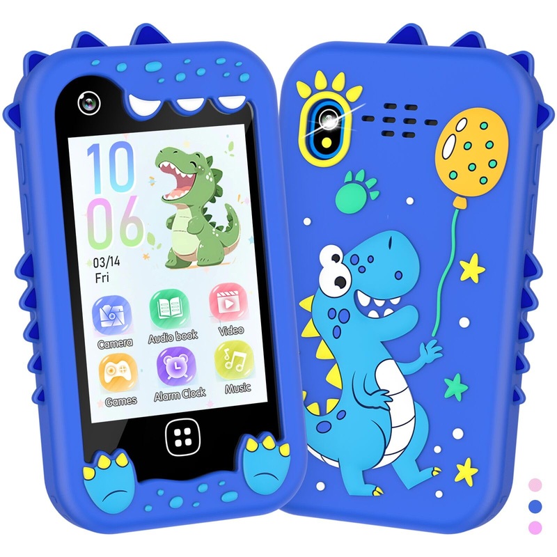 Kids Smart Phone for Girls Boys – Kids Cell Phone Toys Ages 3-10 with Touchscreen, Dual Camera, Music Player, 17 Games Toddler L
