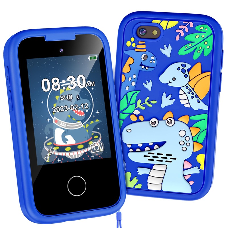 Kids Smart Phone Toys, 3 4 5 6 7 8 9 Year Old Kids Christmas Birthday Gifts for Boys Girls, 2.8” Touchscreen Toddler Cell Phone