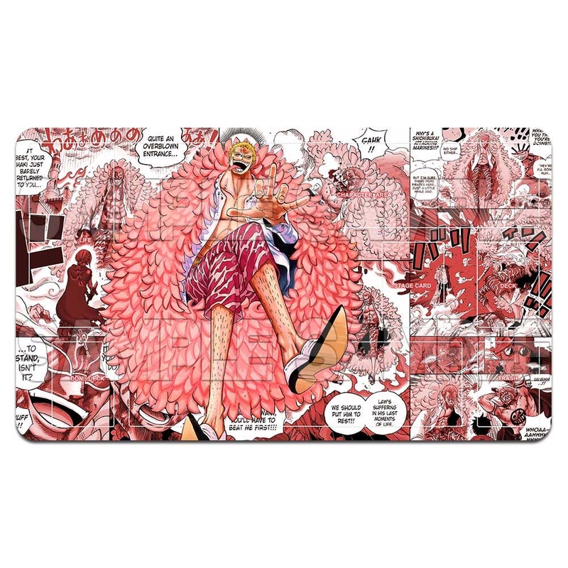 YMILOHOGI Playmat Trading Card Game OPCG Mat CCG MTG Playmat TCG Card Game Table Mat Mouse Pad 600X350mm + Free Bag (H007) (Dofl