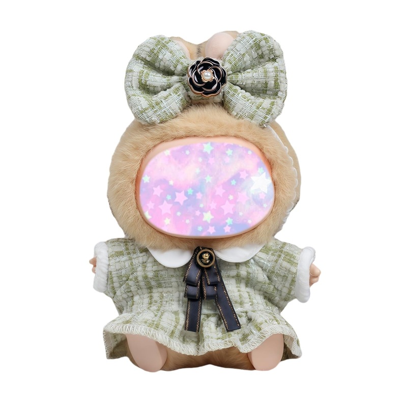 17cm Doll Clothes Set (No Doll), 3 Pieces Dress Outfit Set for 6.7inch Doll Suit, Luxury Chic Hat & Clothes Accessories for 1st/