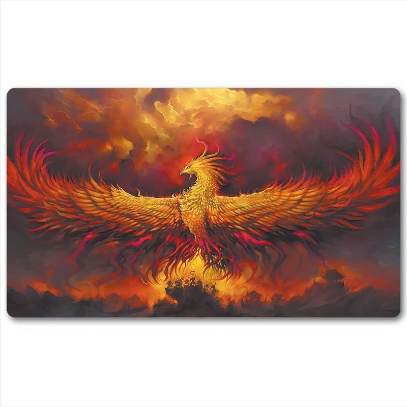 bozzhen TCG Playmat Board Game Trading Card Tabletop Pad MTG for Games Smooth Cloth Surface Rubber Base with Stitched Edges Orig