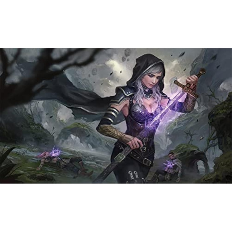 Fantasy North – Sid – Skull Gang Member – TCG Trading Card Game Playmat and Mouse Pad – 24 x 14 inches – Perfect for Magic MTG C