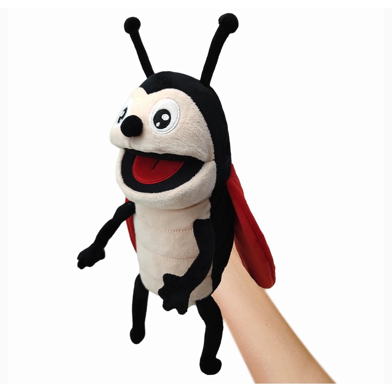 LOMTRATS Insects Hand Puppets for Kids,Toddler Includes Bees, Butterflies, Dragonflies, etc with Movable Open Mouths, Perfect fo