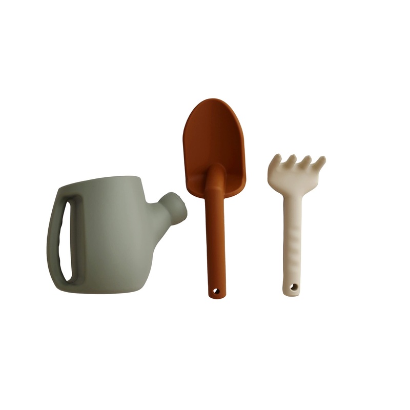 Marlowe & Co Silicone Gardening Set, Garden Tools and Beach Toys for Children (Dried Thyme)