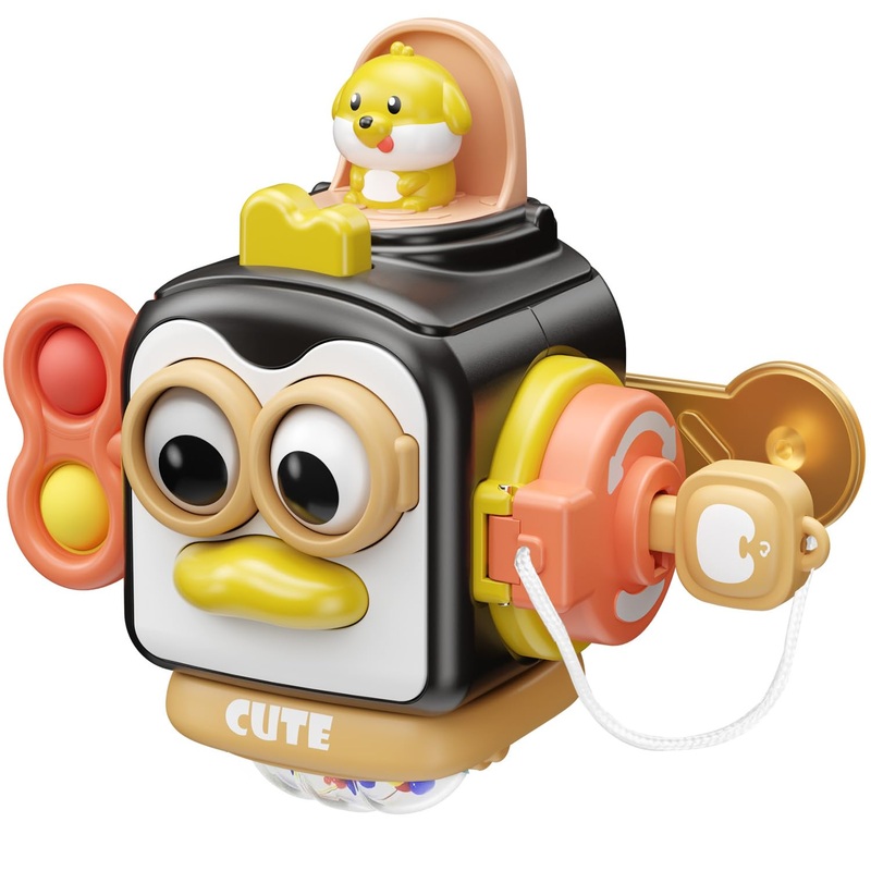 OSIMILY Montessori Toys for 1 Year Old, 6 Movable Panels Sensory Toys, Toddler Developmental Learning Toys Birthday Gifts, Baby