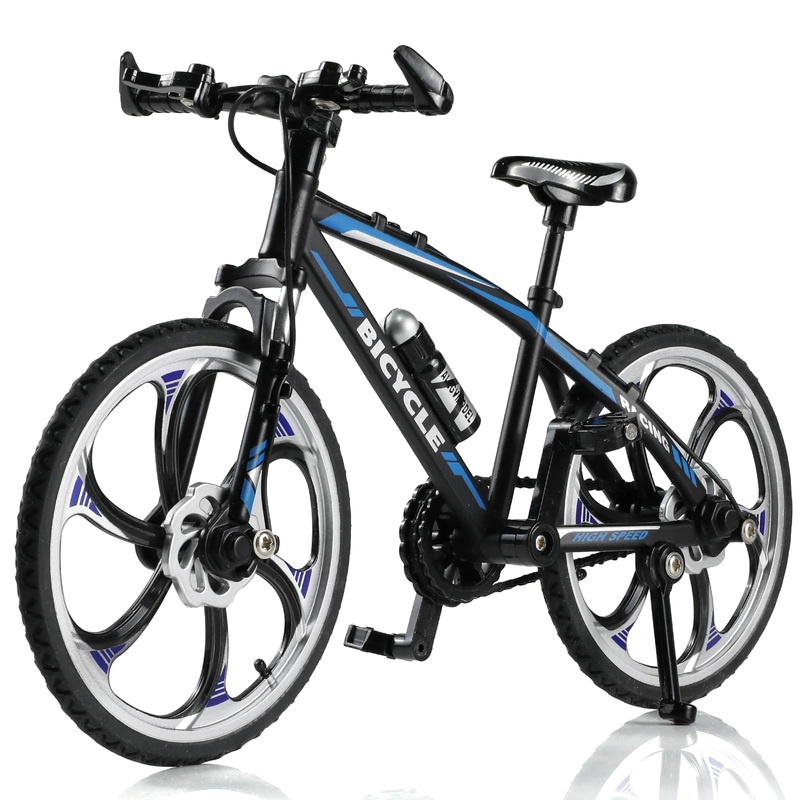 Risopen 1:8 Scale Die-Cast Alloy Mini Mountain Bike Bicycle Model Toy Finger BMX Toy Desktop Decoration Crafts for Cycling Lover
