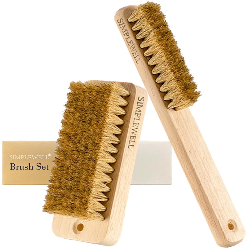 SIMPLEWELL 2 Pcs Sand Remover for Beach – Sand Brush for Feet, Lightweight & Portable Cleaning Tool, Beach Accessories Set with