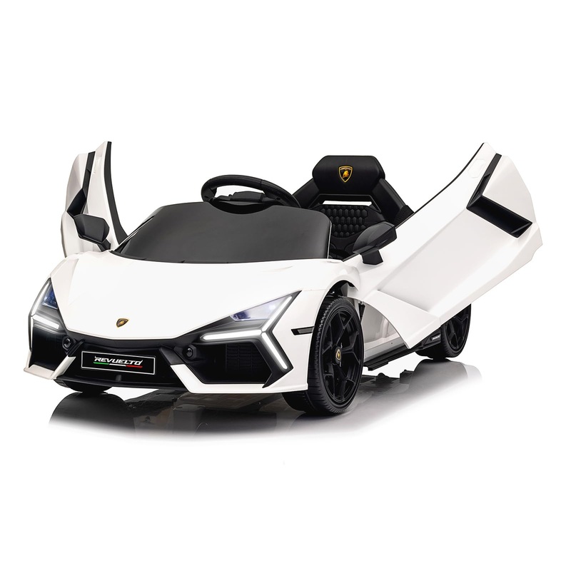 Winado 12V Ride on Car, Licensed Lamborghini Revuelto Electric Car for Toddlers W/Remote Control, Battery Car for Kids with Blue