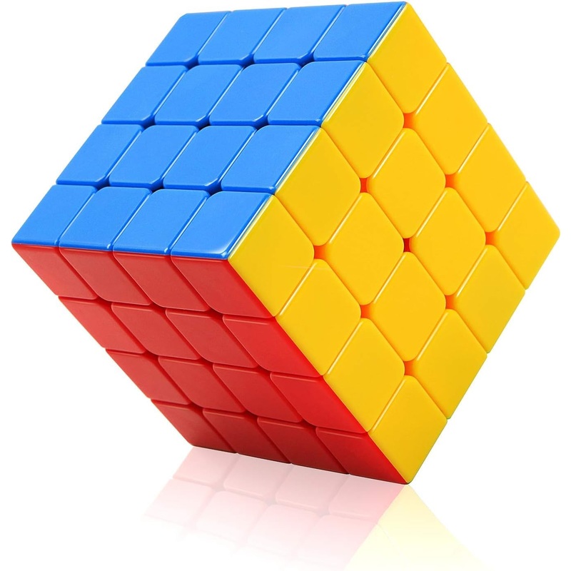 CFMOUR Speed Cube 4×4 – Moyu Meilong 4, Stickerless Magic Cubes Bundle 4x4x4- Fast Smooth Turning Vivid Colour Puzzle Game Brain