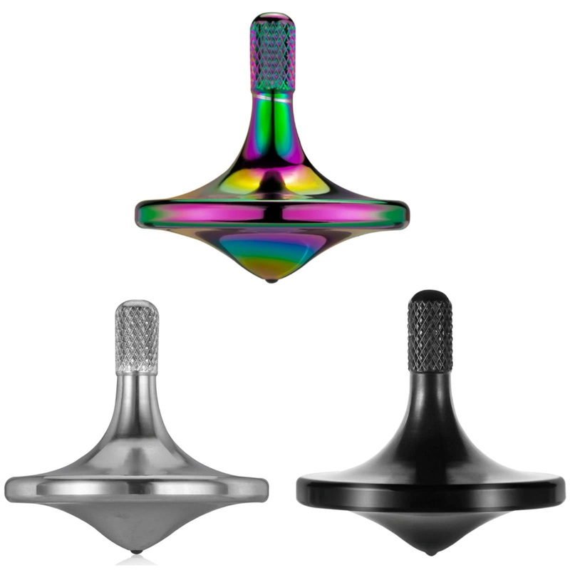 CHEETOP Precision Metal Spinning Top, Spin Smooth for A Long Time, Best Spin Time Over 8 Minutes, Perfect Balance Well Made EDC