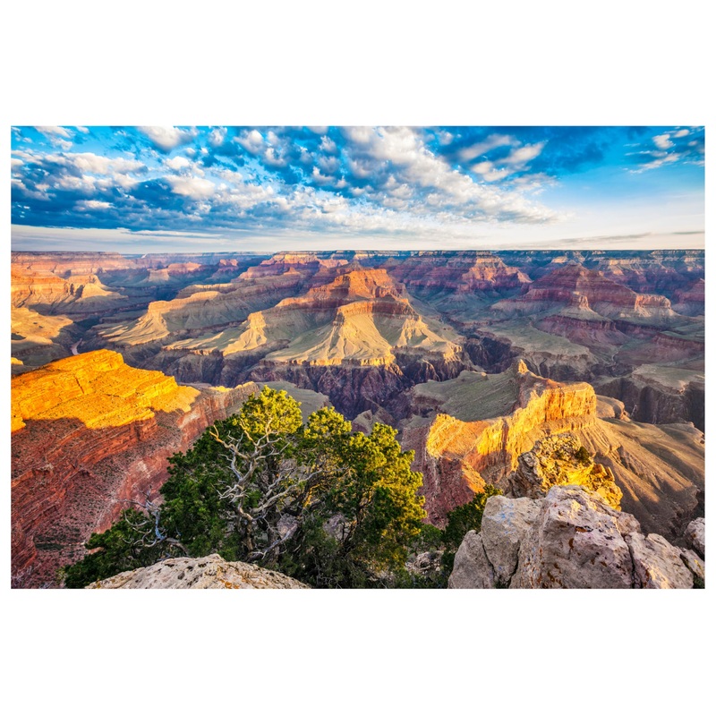 Enovoe 1000 Piece Jigsaw Puzzle – Grand Canyon – Snow-Covered Mountains and Frozen Lake – HD Printing – Thick Multi-Layer Paper