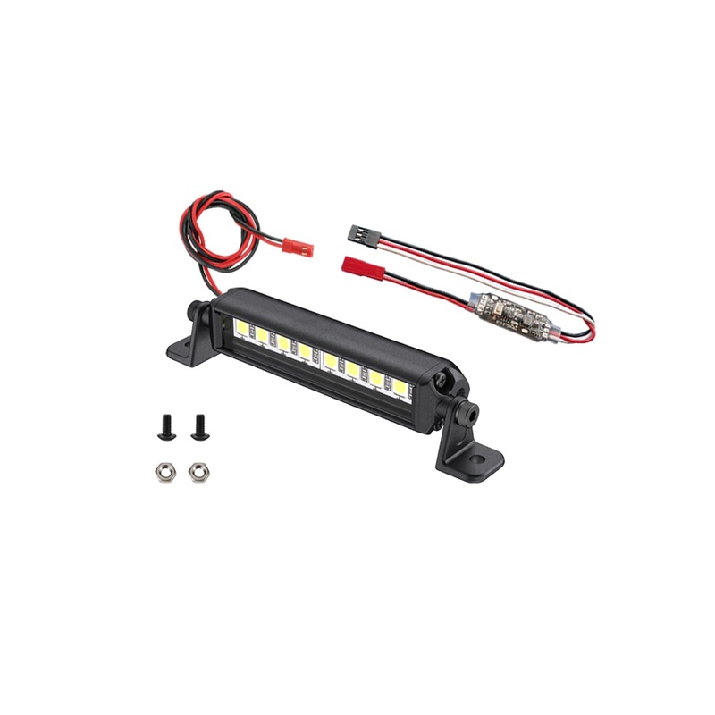 Freshion RC Light Bar 8 LED 1.9 Inch Aluminum RC Lights RC Crawler Accessories for Axial Traxxas TRX4M Arrma Redcat 1/18 1/24 rc