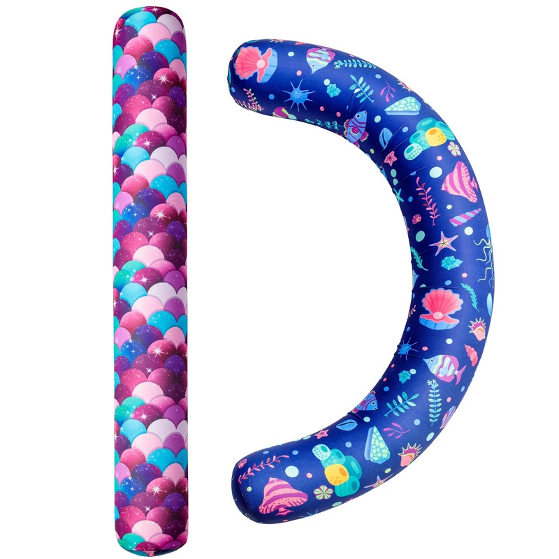 Inflatable Swimming Noodles Set – 2 Pack Pool Noodle Curved Swimming Pool Floats, Pool Noodles Floats for Adults, for Summer Bea