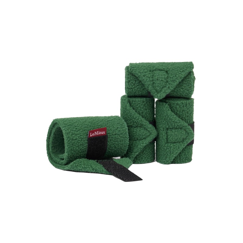 LeMieux Toy Pony Bandages for Toy Pony – Fleece – Simple Fastening – Suitable for Ages 3 Years + – Hunter Green