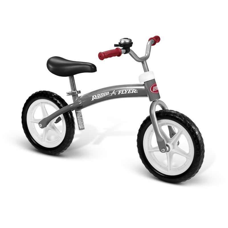 Radio Flyer Balance Bike Glide and Go, Gray Toddler Bike, Ages 2.5-5 Years