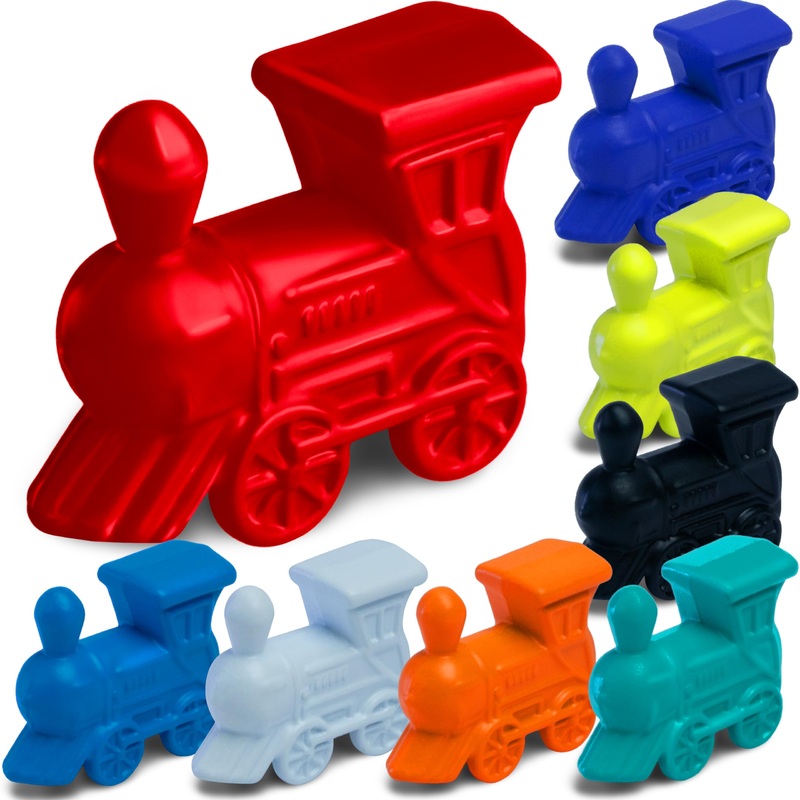 Set of 10 Metal Mexican Train Trains – Mexican Train Accessories for Classic Domino Game – Mexican Train Game Pieces for Mexican