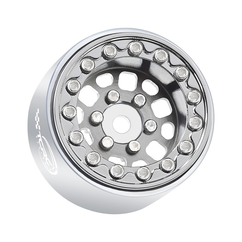 TCRC 4PCS Aluminum Deep Dish 1.0 Inch Beadlock Wheels Hubs for 1/24 Axial SCX24 AX24 FCX24 TRAXXAS TRX4M Redcat Ascent-18 1/18 R