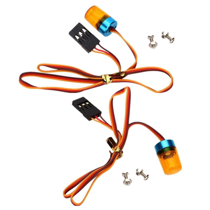 WONFAST Simulation RC Car LED Police Flash Light Alarming Lights Bar 5 Modes Compatible with 1/14 1/10 1/8 RC Car for HSP Kyosho