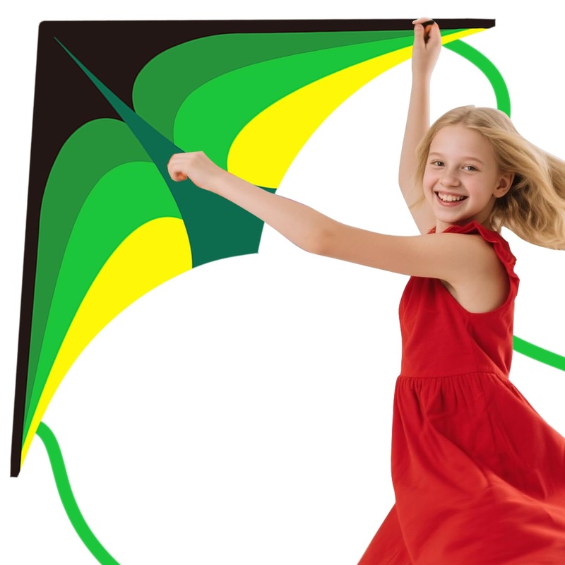 YFAFENGS Large Delta Kite for Kids & Adults – Easy to Fly Outdoor Kites for Kids Ages 8-10, Perfect for Beach & Family Activitie