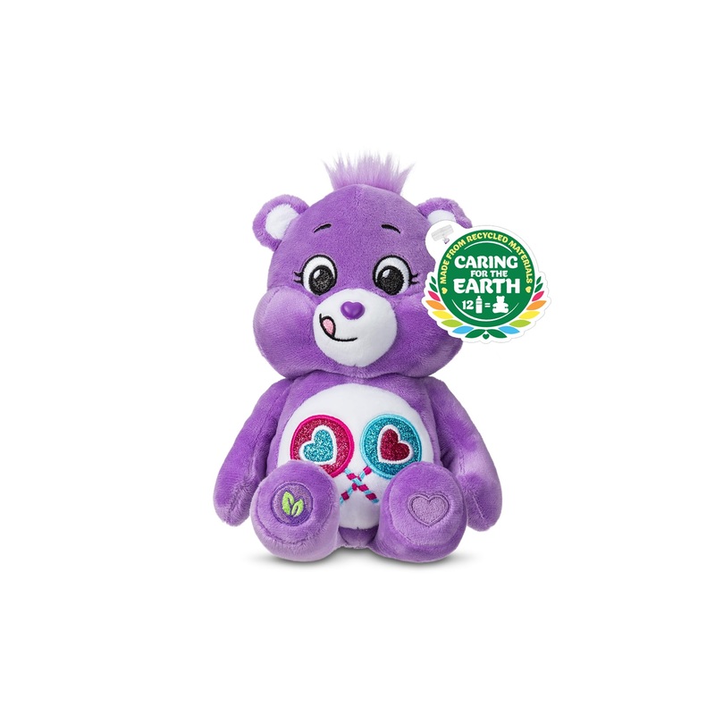 Care Bears 9” Bean Plush (Glitter Belly) – Share Bear – Soft Huggable Material!