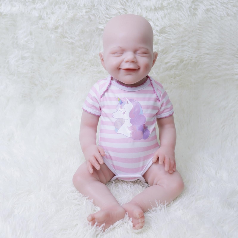 Cazoxdoll 18inch Full Silicone Baby Doll Girl – Realistic Reborn Baby Dolls Silicone Full Body Baby, Birthday Gifts for Girls 6+