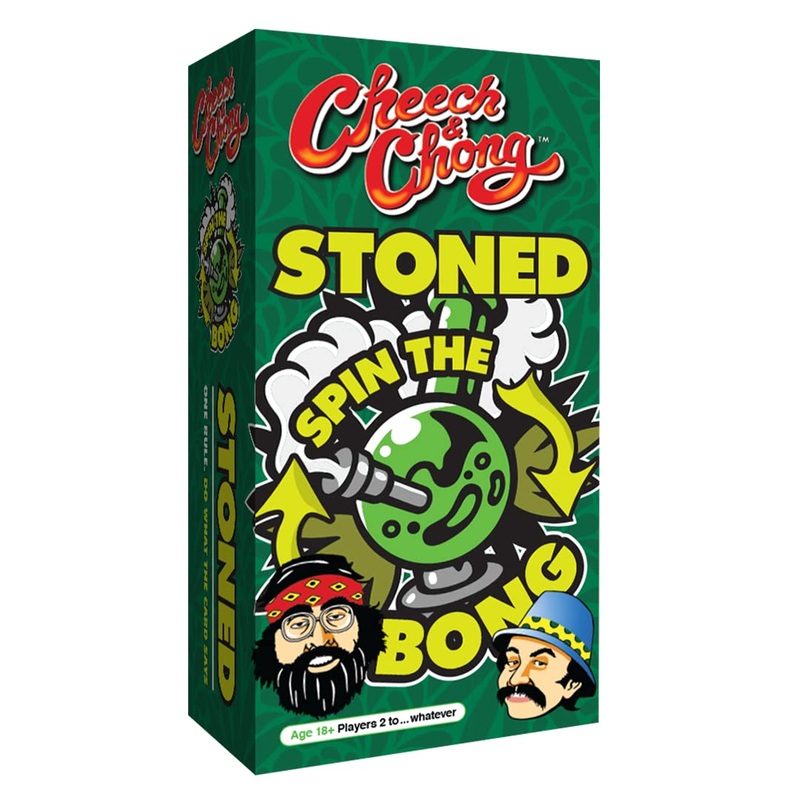 Cheech & Chong Spin the Bong Game, Play With Stoners, Follow Card & Bong Commands, Grass, Munchies, & Music for Blissful Playtim