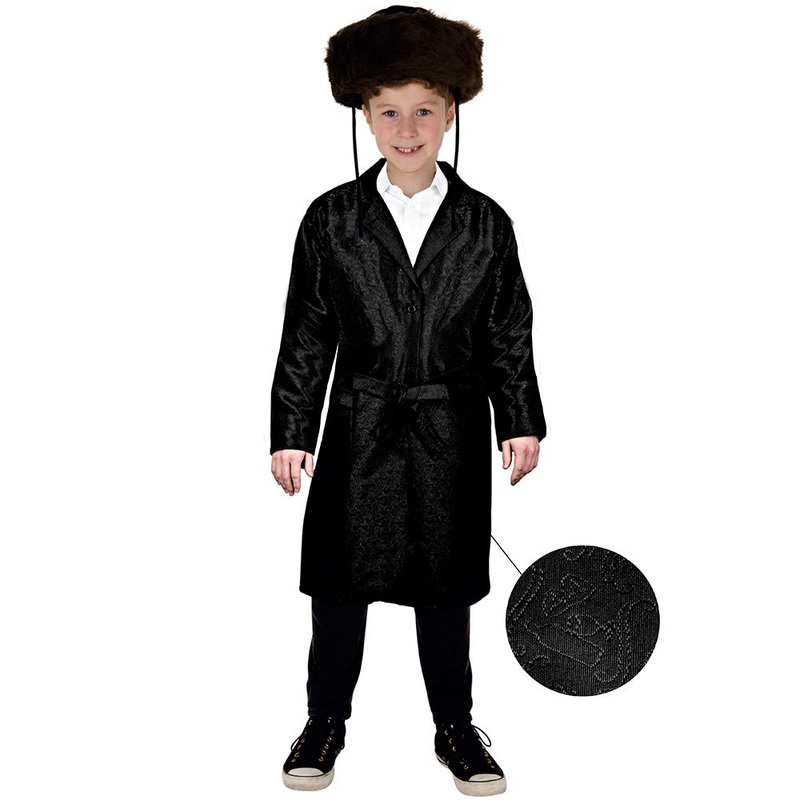 Dress Up America Kids Jewish Rabbi Purim Bekitcha – Product Comes Complete with: Long Coat and Belt (Small)