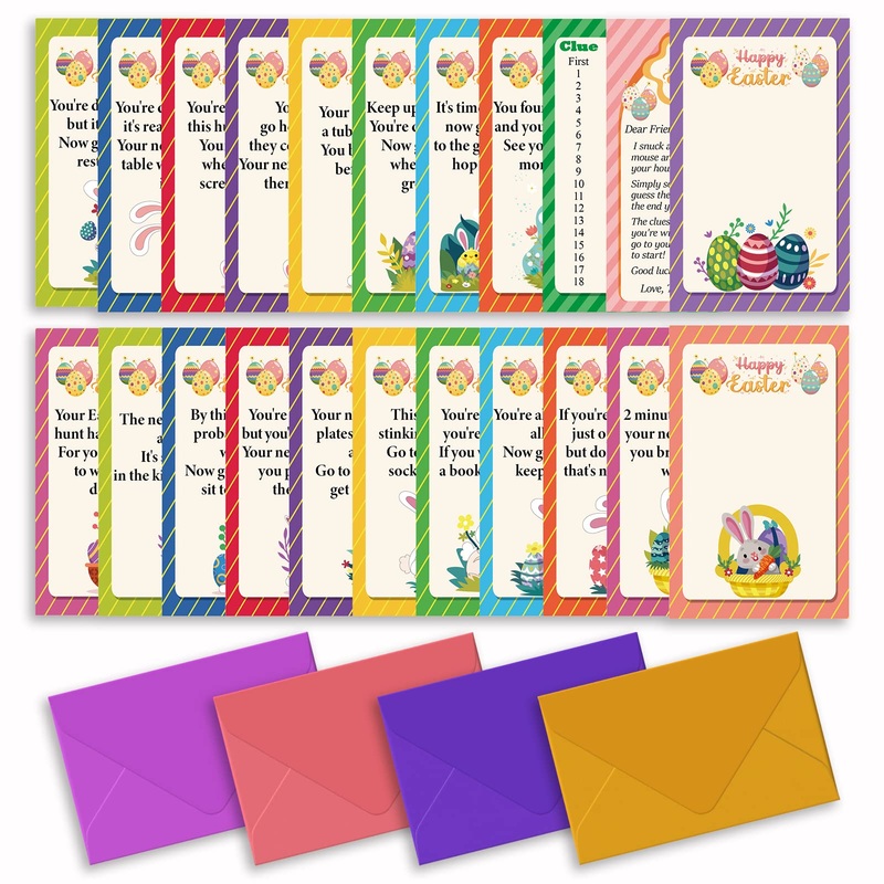 Indoor Easter Scavenger Hunt Cards with Envelopes, Easter Egg Hunt, Indoor Scavenger Hunt Games, Easter Bunny, Easter Party Acti