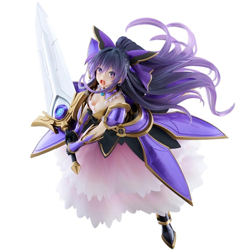 LUNK Yatogami Tohka Action Figure Fighting Position Model PVC Anime Statue Character Collections Model Ornaments 8.3 Inch