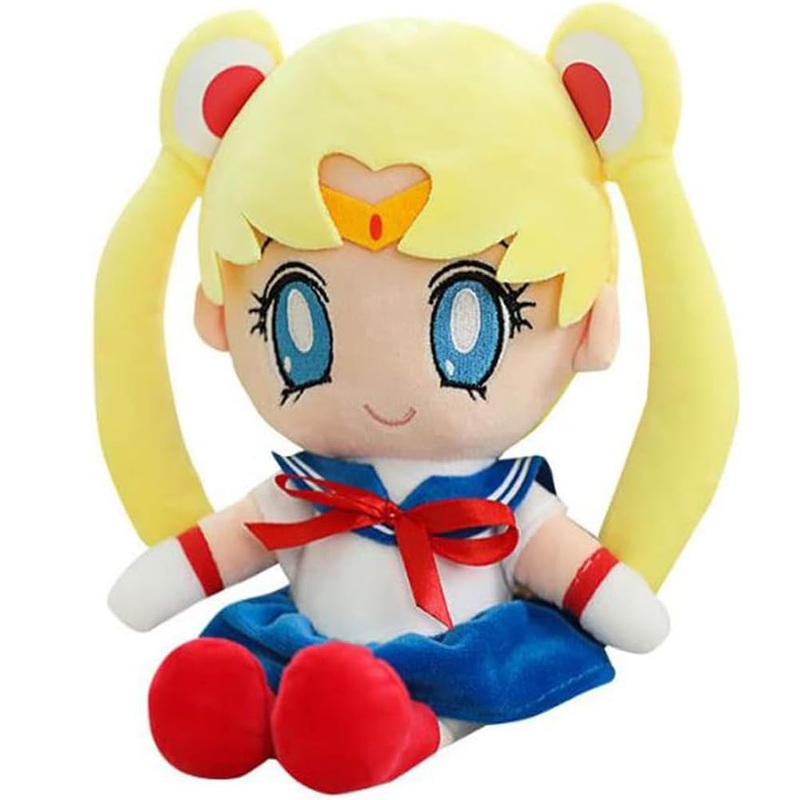QZhenYBao Sailor Plush Doll Cartoon Soft Stuffed Plush Usagi Tsukino Plush Toy Decoration Birthday Gift (Blue)