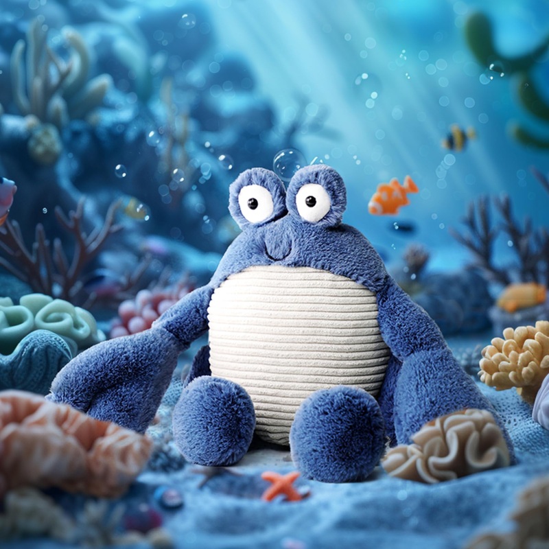 RECUR Plush Callinectes Sapidus Crab Stuffed Animal,Soft Plushie,12 Inches,Adorable Gift for All Ages