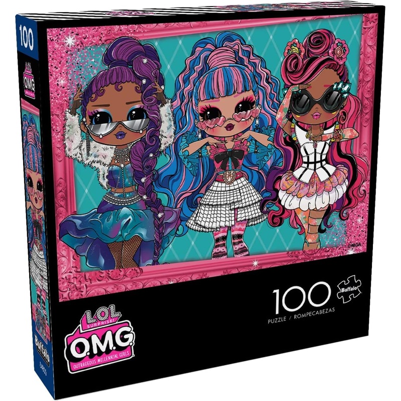 Buffalo Games – LOL – Three Queens – 100 Piece Jigsaw Puzzle for Families Challenging Puzzle Perfect for Game Nights – Finished