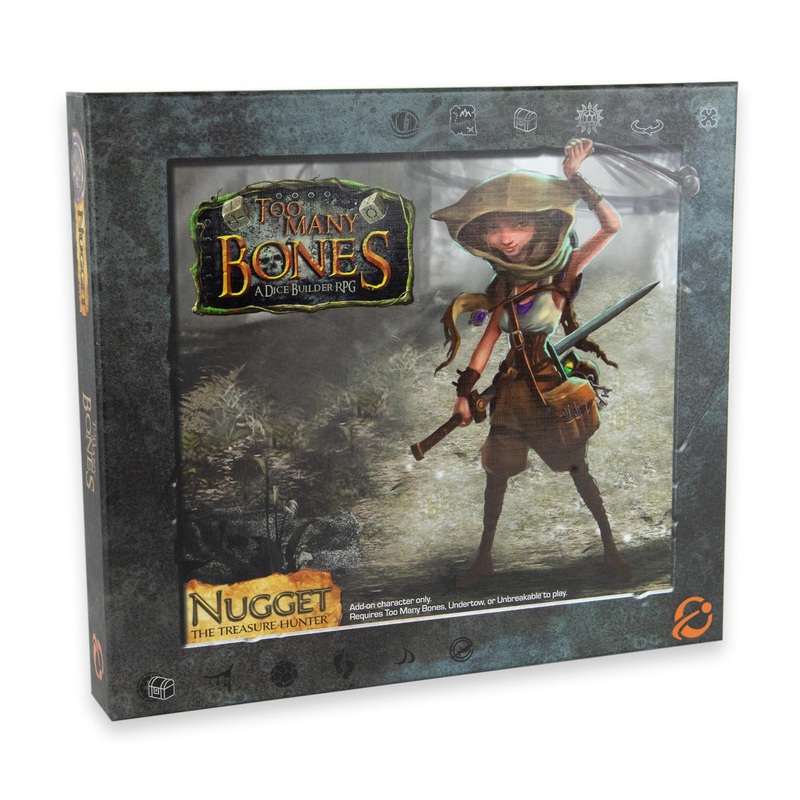 Chip Theory Games Too Many Bones: Nugget The Treasure Hunter Add-On Expansion, Strategic Dice Builder Rpg Game, New Character An