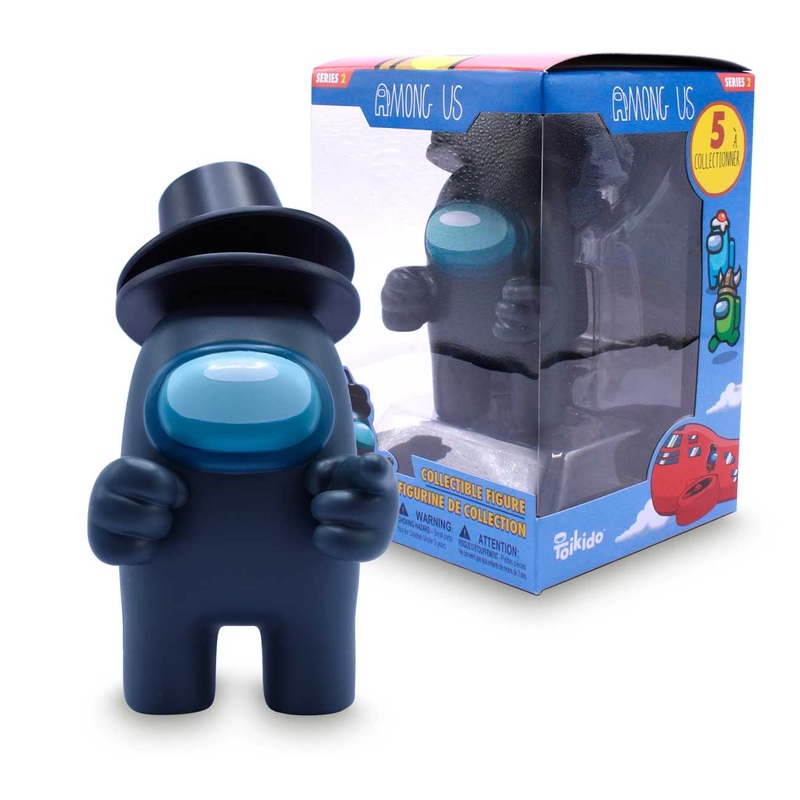 Just Toys Llc Among Us Collectible Figures – Series 2 (Black W/Top Hat)