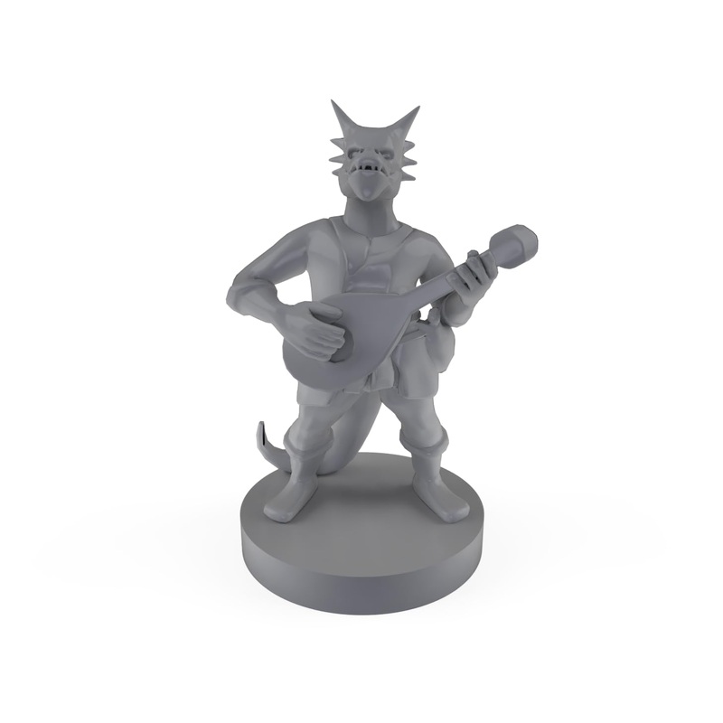 Kobold Bard Tabletop DND Gaming Miniature