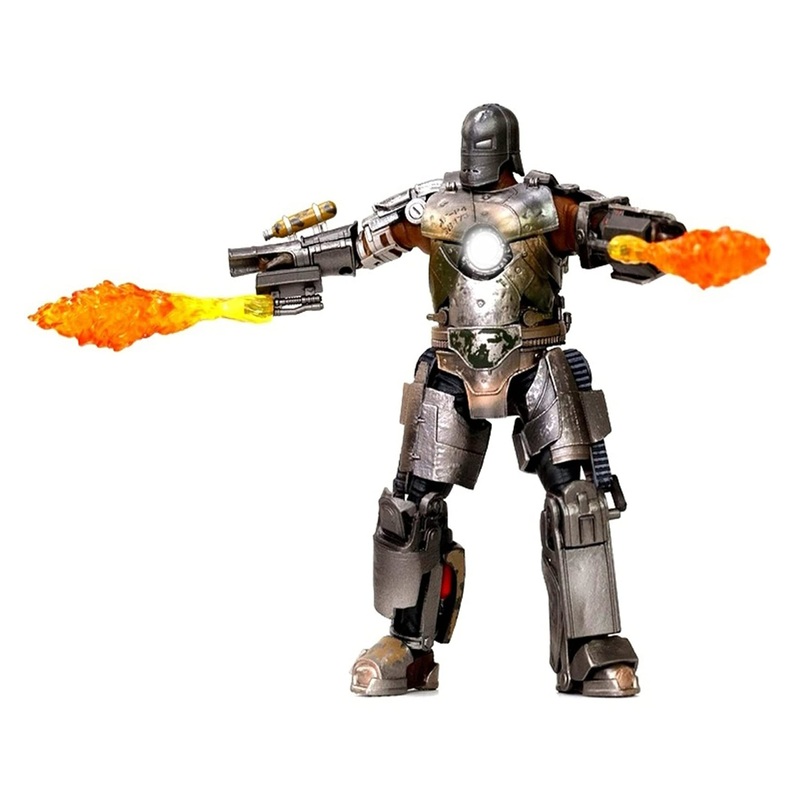 LonullyMege 7inch Light Up Ironman Action Figure-2022 New Released Legends Hero Series Collection Movable Mark Toys-Light with C