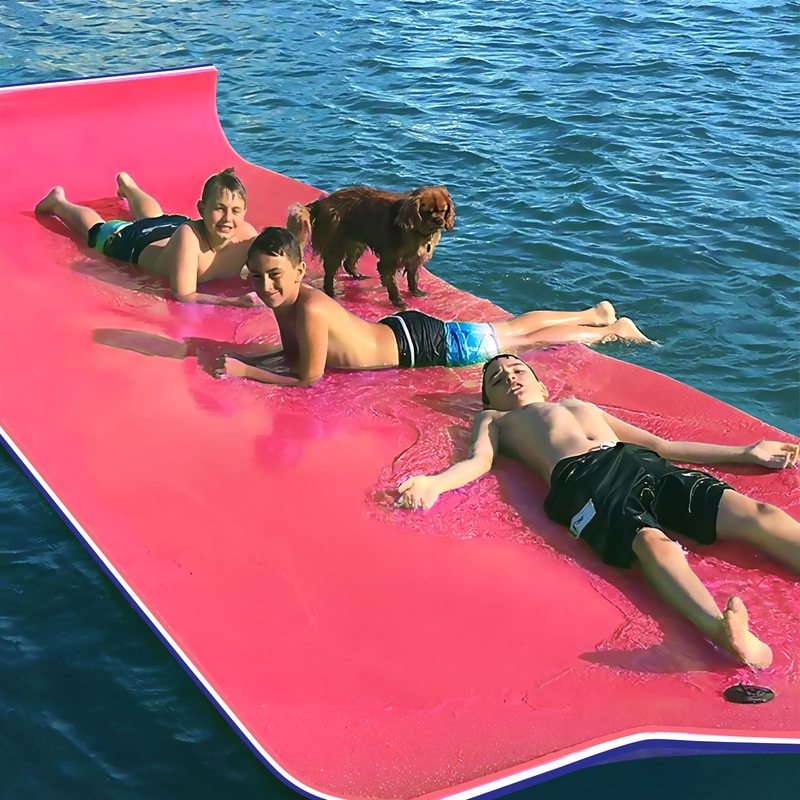 Oversized Lily Pad Floating Mat, 3 Layer 9’L x 6’W Floating Water Mat, Ocean, Beach, River, Pool, Lily Mat Floating Mat for Wate