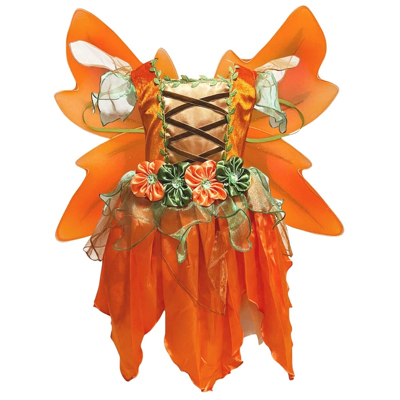 Petitebella Orange Fairy Dress (4-6 Year)