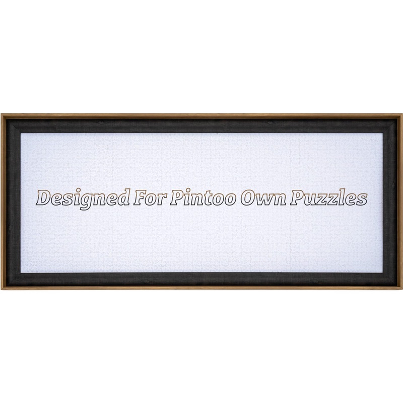 Pintoo Puzzle Frame for Combined Four of Pintoo 600-piece Jigsaw Puzzles Horizontal Side-by-Side Arrangement Chestnut [W1179]