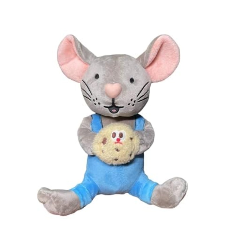 Please Give Cookie 9.8-Inch Cookie Mouse Stuffed Animal Plush Toy Set for Boys and Girls, Mouse Stuffed Toy from Picture Book Ch