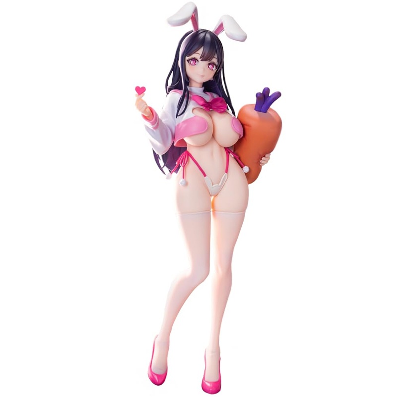 QAHEART Uno Love Injection Figures Original Painting Figure Bunny Girl Illustration Anime Action Figurine 29CM
